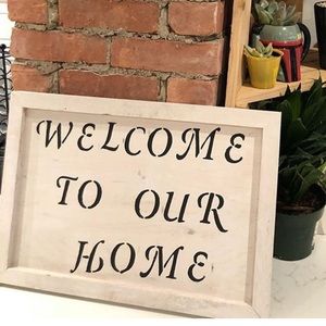 Wooden sign home decor